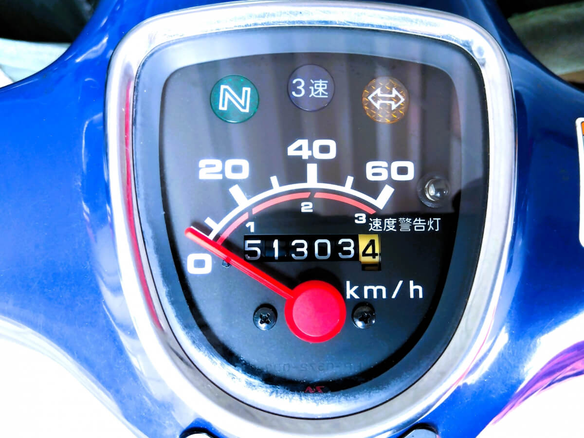 バイクのメーター